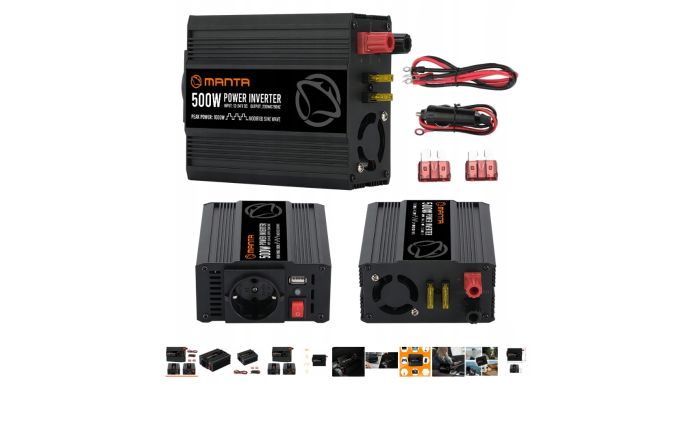 Інвертор перетворювач напруги 12v 220v 500 W / 1 000 W