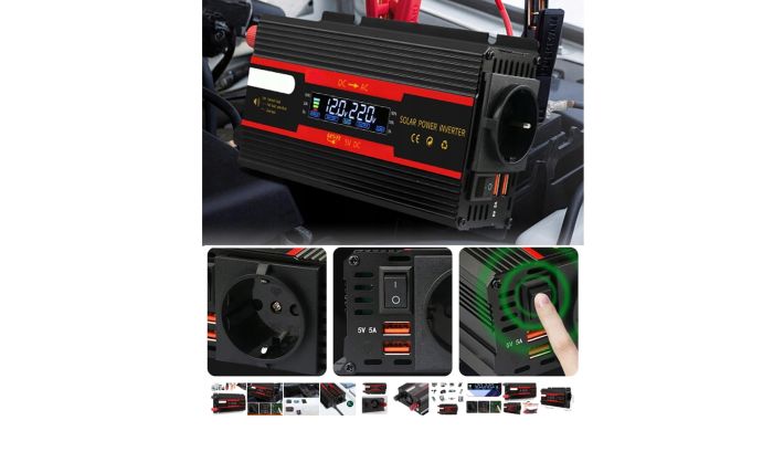Інвертор перетворювач напруги 12v 220v 700 W / 2 000 W