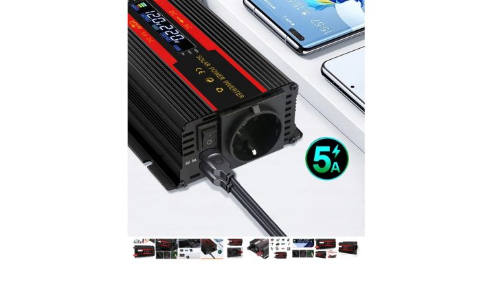Інвертор перетворювач напруги 12v 220v 700 W / 2 000 W