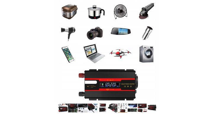 Інвертор перетворювач напруги 12v 220v 700 W / 2 000 W