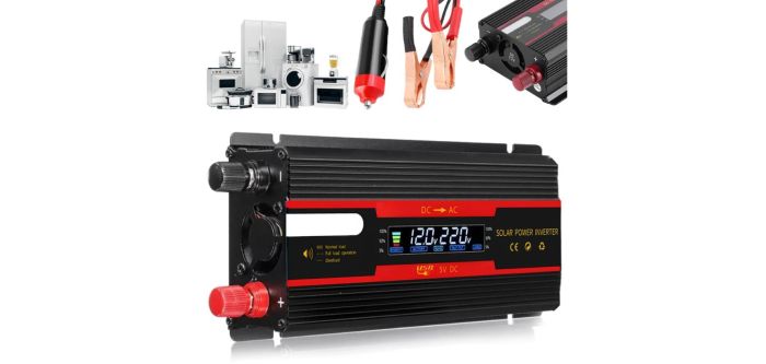Інвертор перетворювач напруги 12v 220v 700 W / 2 000 W