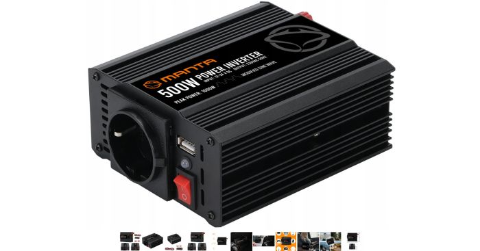 Інвертор перетворювач напруги 12v 220v 500 W / 1 000 W