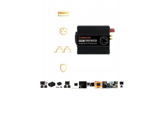 Інвертор перетворювач напруги 12v 220v 500 W / 1 000 W